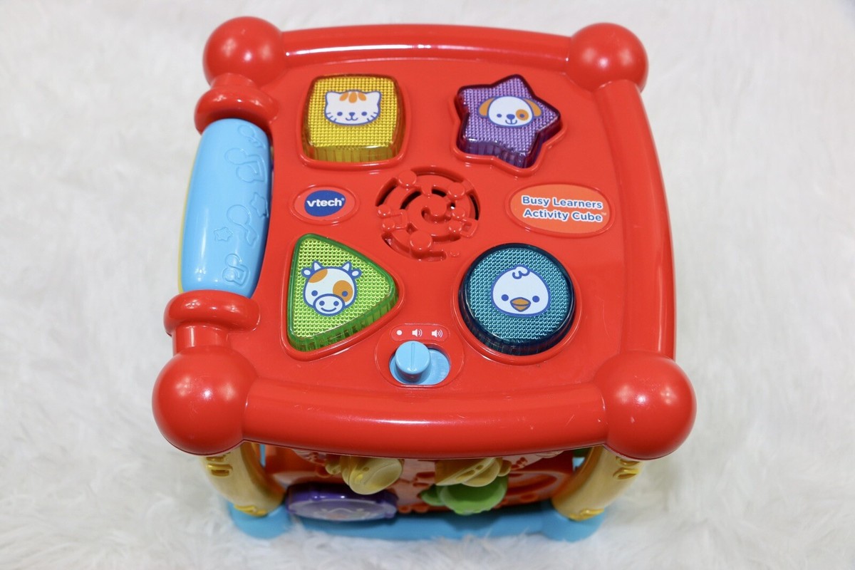 V Tech Busy Learners Activity Cube Developmental Baby Toy ABCs