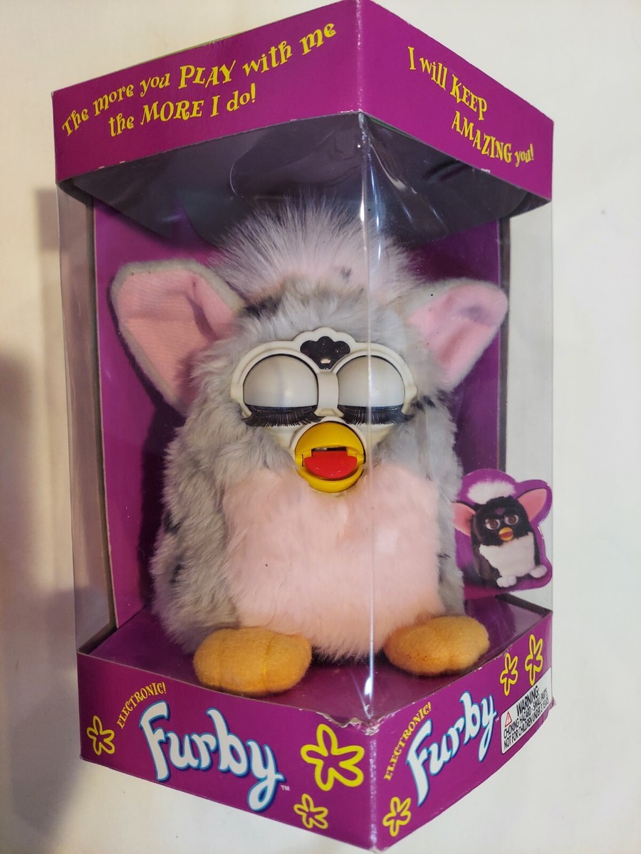 Furby 1998 ORIGINAL 1st Gen grey/pink 70-800 NEW in Box RARE