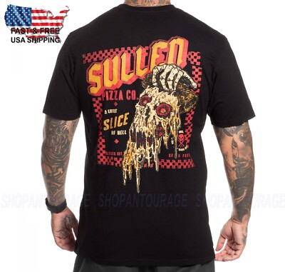 Sullen Art Collective Pizza Pizza Premium SCM6365 Kurzarm T-Shirt Für Herren