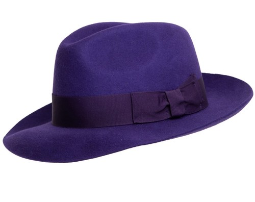 Wider Brim Felt Fedora Trilby Hat 