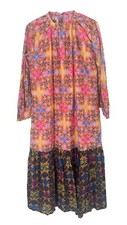 Roopa Pemmaraju x Anthroploige Colorful Floral Maxi Dress Long Sleeve XS NWT
