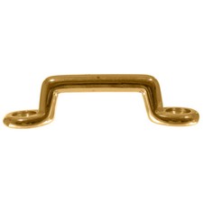 Footman Loop by Paracord Planet 1" Solid Brass Finish for Webbing, Kayak, Canoe