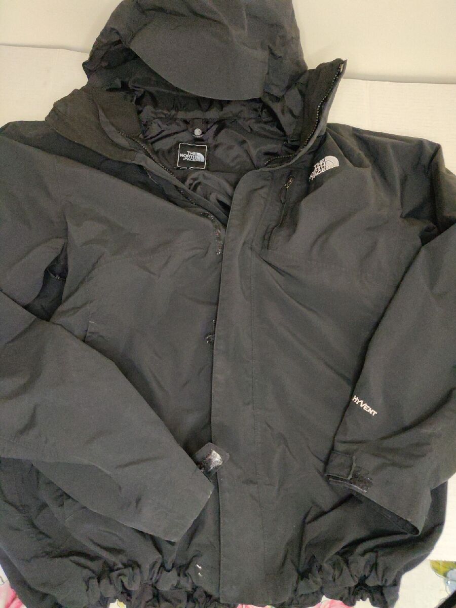 The North Face HyVent WATERPROOF Shell/Jacket MENS MM Black The North Face HyVent WATERPROOF Shell/Jacket MENS MM Black