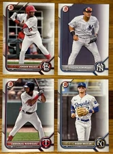 2022 Bowman Baseball Paper Prospects #1-150: You Pick- Complete Your Set