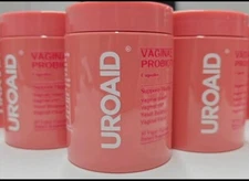 3 UROAID Vaginal Probiotics for Women pH Balance with Prebiotics & Lactobacillus
