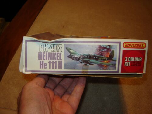 Matchbox 1975 Model kit PK-403 Heinkel He 111 H 1/72 scale Mint in box Lesney - 第 2/12 張圖片