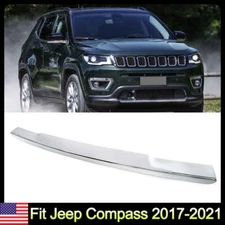 For Jeep Compass 2017-2021 Front Bumper Protector Face Bar Trim Molding Step Pad