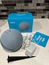 Amazon Echo 4th Gen Bluetooth Smart Speaker L4S3RE – Blue -Tested