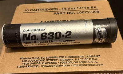 Lubriplate 630-2 Lithium Grease 14.5 oz Cartridges (Case of 10) L0072-098
