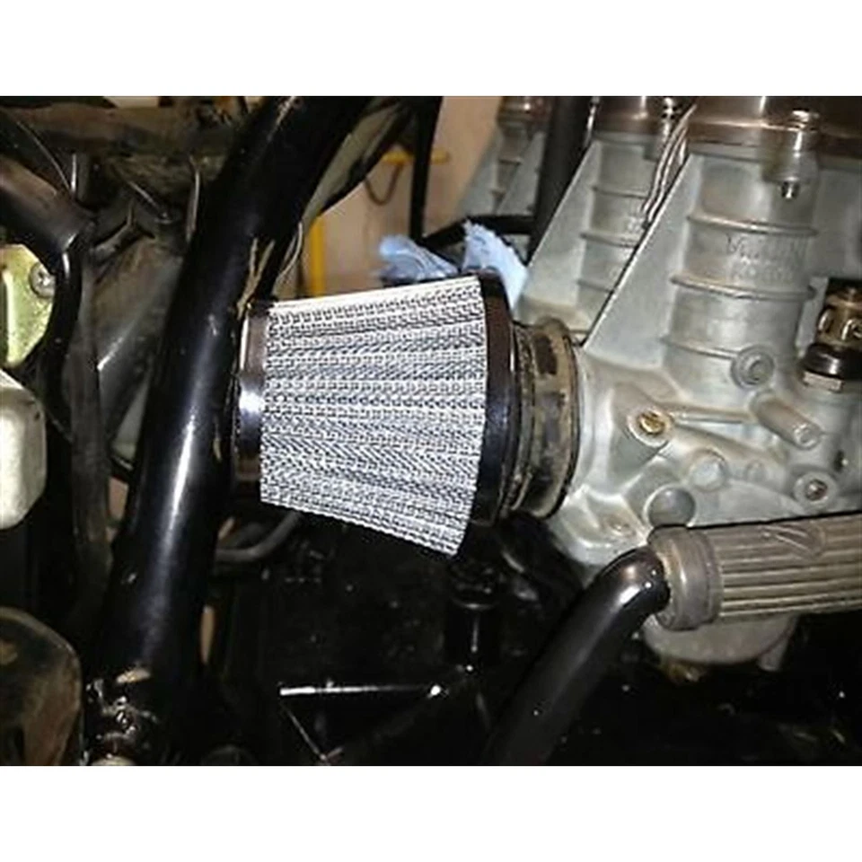 Short Clamp-On 30mm Tapered Wire Mesh POD Air Filter For Tight Spaces 25-24910 - Image 4 of 4