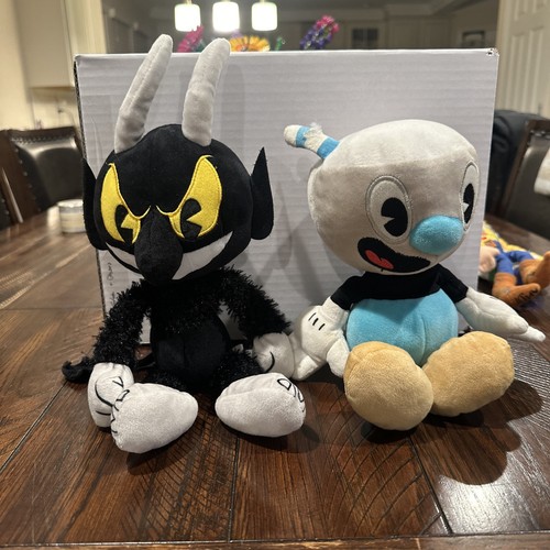 Funko Cuphead Plüsch Puppe 2er Set Mugman Devil 2018 Studio MDHR OFFIZIELLE Artikel - Bild 1 von 11