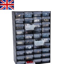 Elegant 40 Drawer Plastic Storage Cabinet - Ideal for Home, Garage & Office