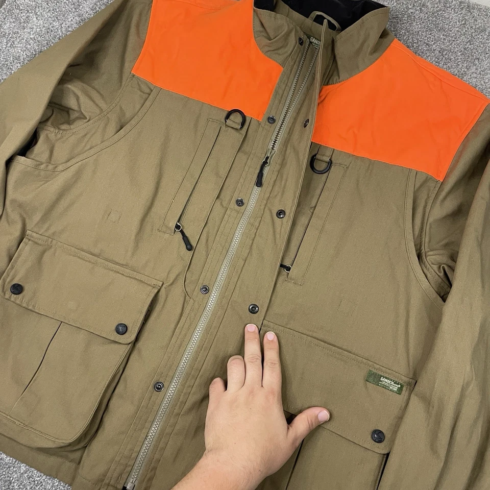 Chaqueta de caza Gander Guide Series Upland de lona para hombre 2XL naranja faisán Foto 4 de 4