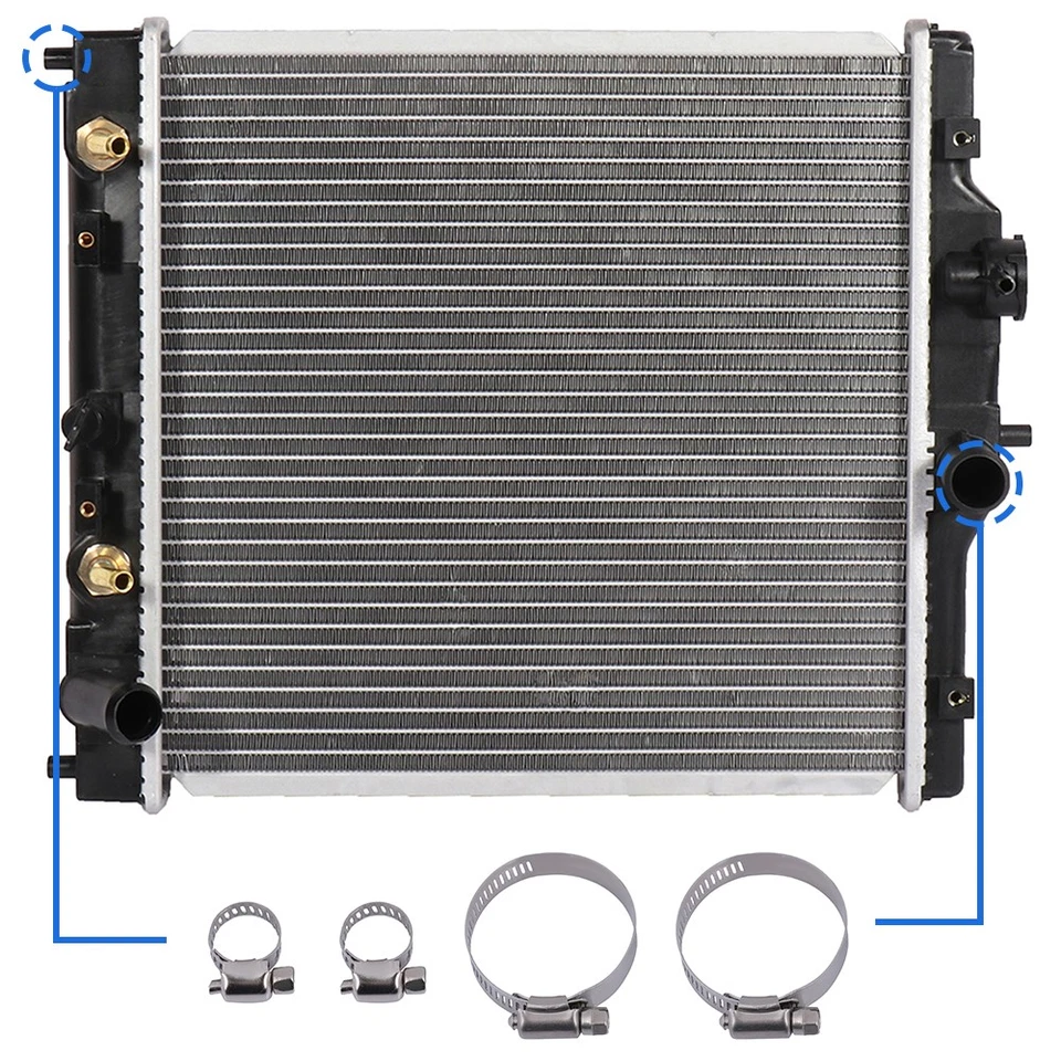 PICKOOR Radiator 1290 with Universal Oil Hose Clamps Kit for 1997-2000 Acura EL - Image 3 of 4