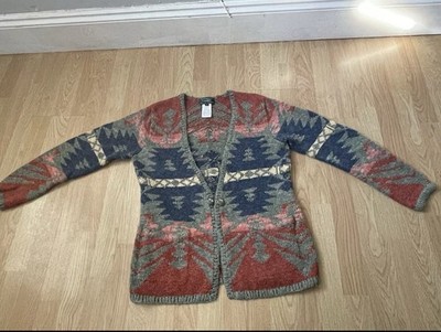 Ralph Lauren Exklusive Handstrick Western Strickjacke Southwestern Pullover Gr. S