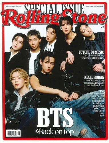 UK Rolling Stone Magazine: BTS, RM, Jung Kook, Suga, Jimin, Jin, June/July 2026