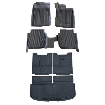 Genuine Ford Everest All Weather Floor Mats + 3 Piece Cargo Liner Package 22-On