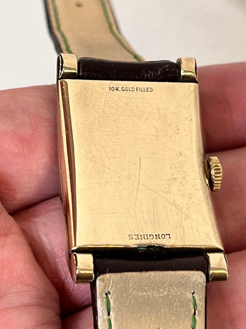 Longines 9lt 10kgf Rectangular Antique Watch 10k … - image 13