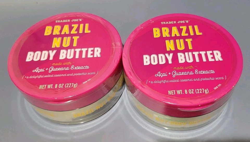 Paquete de 4 Mantecas Corporales Trader Joe’s Brasil Nutty Scent Fresh Limited Foto 3 de 4