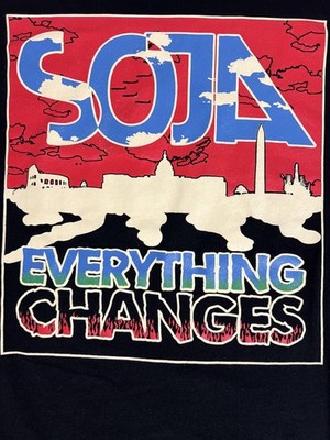 SOJA Shirt Mens Medium Everything Changes Tour 2011 Reggae Band Concert Tee