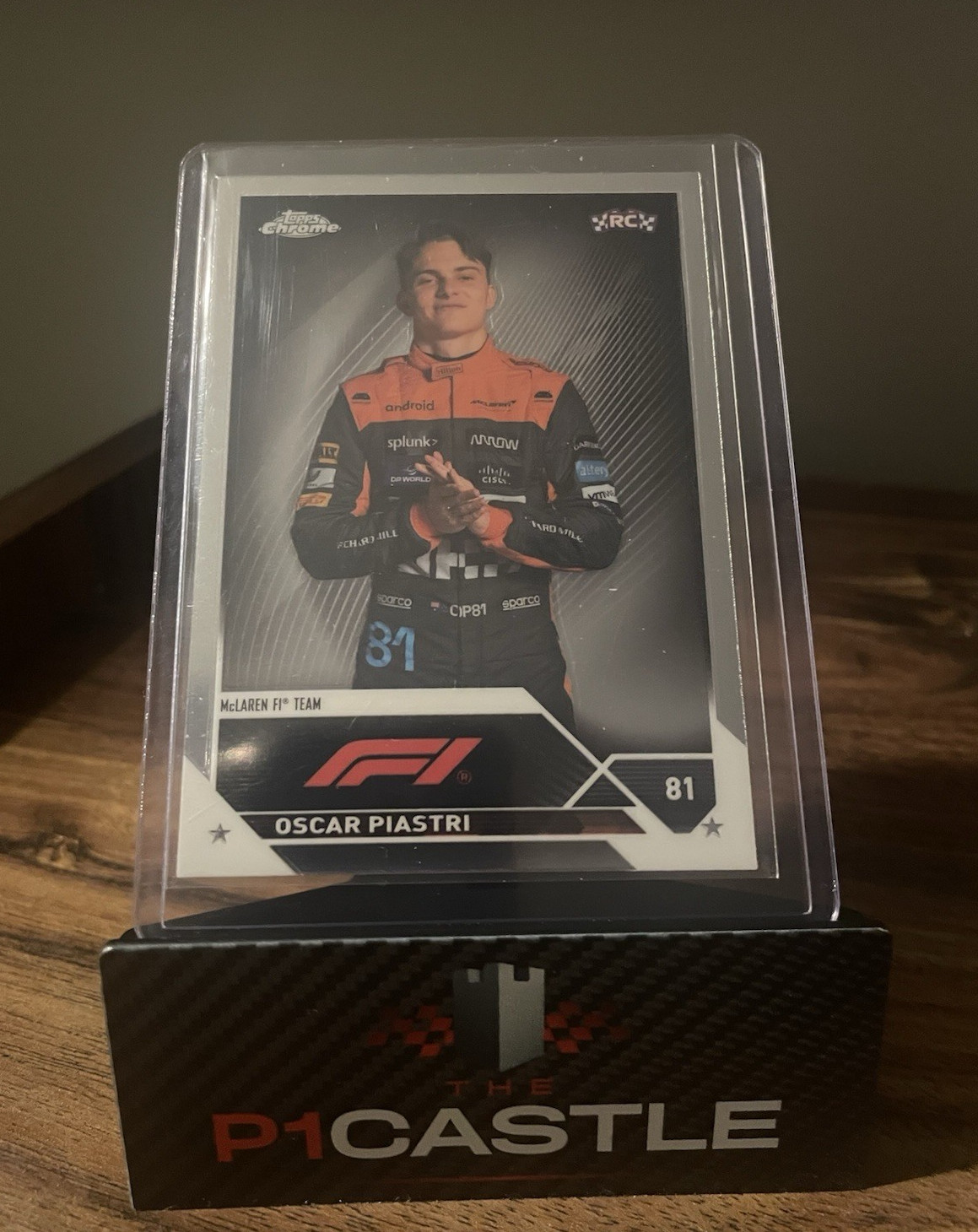 Topps 2023 Chrome Formula 1 Oscar Piastri Rookie McLaren #40