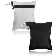 2 PCS Golf Tee Pouch Bag Accessory With Zipper And Clip For Men Women
