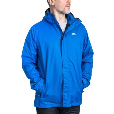 Trespass Mens Fraser II Outdoor Walking Waterproof Hooded Jacket - Blue - S