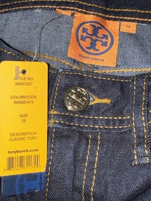 New Tory Burch Jeans/ Classic Tory Boot/ Size 25