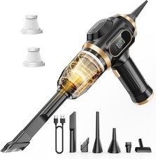 Portable Car Vacuum Cordless Mini Handheld Vacuums Cleaner Rechargeable with LCD