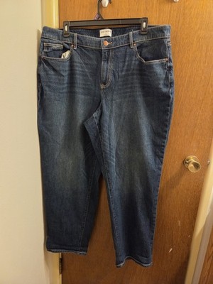 Lane Bryant Mid Rise Boyfriend Jeans Womens Plus Size 20L Flex Magic Waistband 