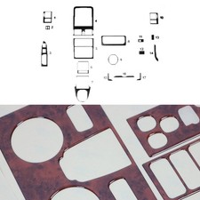 Innenraum Dekor Cockpit für VW Touran 2010-2015 Wurzelholz Optik 17tlg