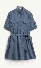 Zara Supply Shirt Belted Dress Size M $129