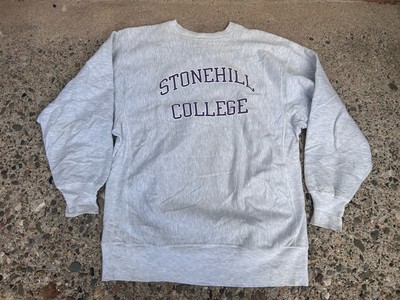 Vintage 90s Champion Reverse Weave Stonehill College Crewneck 