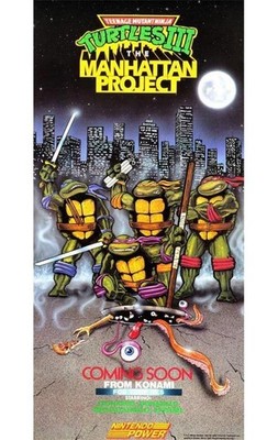 Teenage Mutant Ninja Turtles III - Nintendo Power Poster