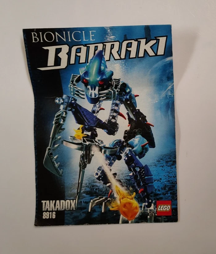 乐高 Bionicle 8916 Barraki Takadox,状况良好,两种鱿鱼 — 第 2/2 张图片