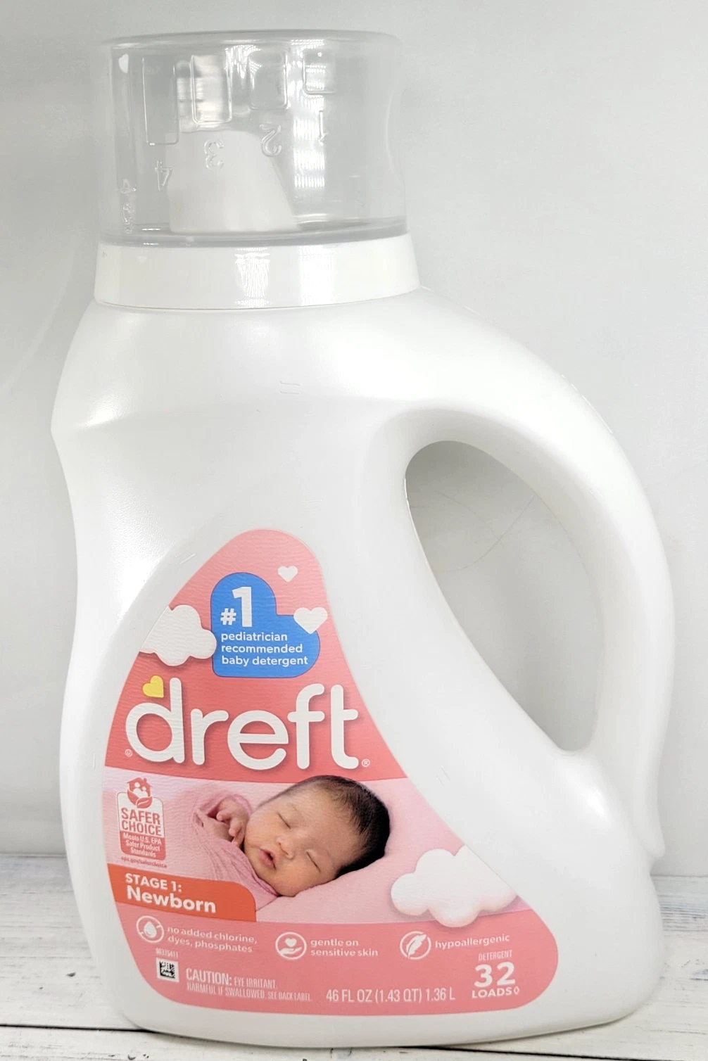 Dreft Stage 1 Newborn Baby Liquid Laundry Detergent 32 loads 46 fl oz
Opens in a new window or tab