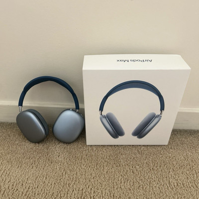 Apple AirPods Max Sky Blue Bluetooth Headband A2096 MGYL3AM/A