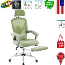 Swivel Ergonomic Chair for Home & Office – Adjustable Footrest & Neck Support