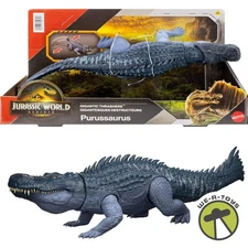 Jurassic World Rebirth Gigantic Thrashers Purussaurus Dinosaur Dual Attack JGB94