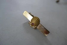 Shell Oil Employee Tie Clasp 10k Solid Gold 15 Years