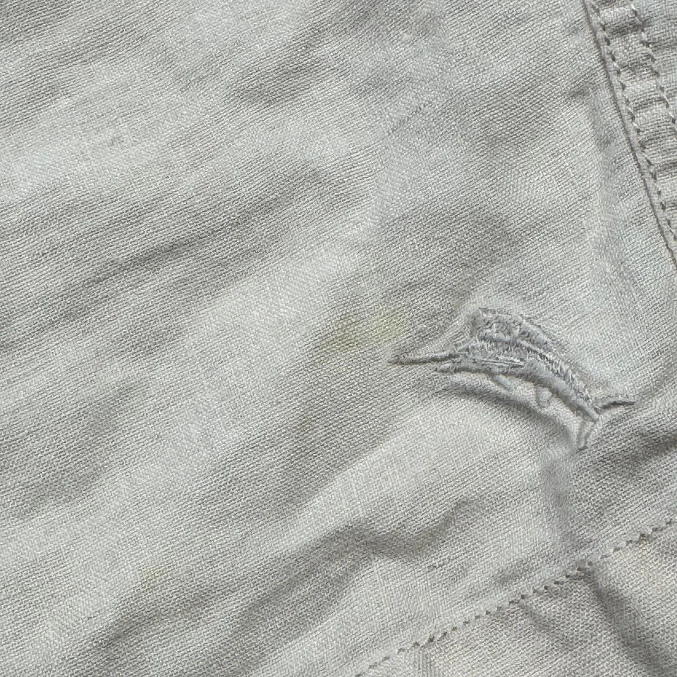 Tommy Bahama Pantalones Cortos Para Hombre 3XB Beige 100% Lino Cordón Cintura Informal Verano Foto 3 de 4