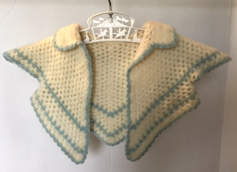 Lote de 7 piezas de colección años 50-60 ropa de bebé suéteres batas de algodón sin cordones GC Foto 2 de 4