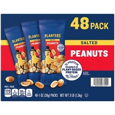 Planters Salted Peanuts 48 1-ounce packs 