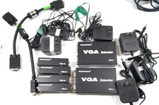 LOT 6  2 MonoPrice VGA Extender VGA-L, 3 VGA-R, 1 VGA-L Cables Cords F153