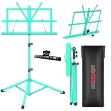 5 Core Music Stand Adjustable 57" Desktop Book Stands Sheet Holder All Metal Por