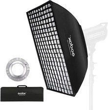 Godox 32x48  Softbox Lighting w/ Grid Beehive  Bowens Mount New/Open Box