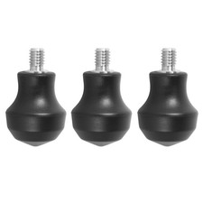 3PCS Tripod Feet with Dual Purpose Non Slip Rubber Pads and Spike Tips 38 Screw