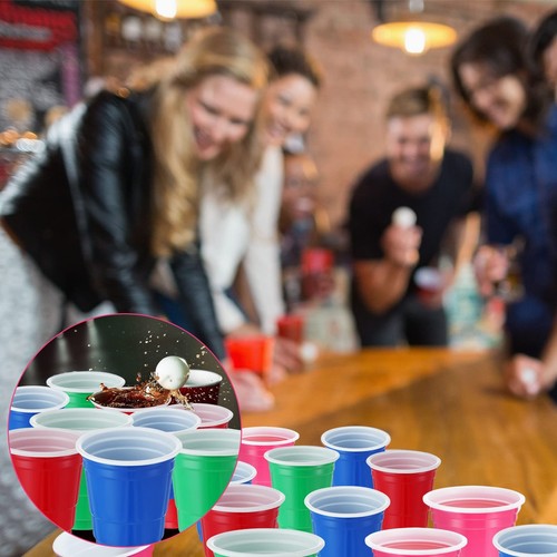 200 Pcs 2 oz Plastic Shot Glasses Disposable Shot Cups Colored Mini Summer Pa... - Picture 3 of 6