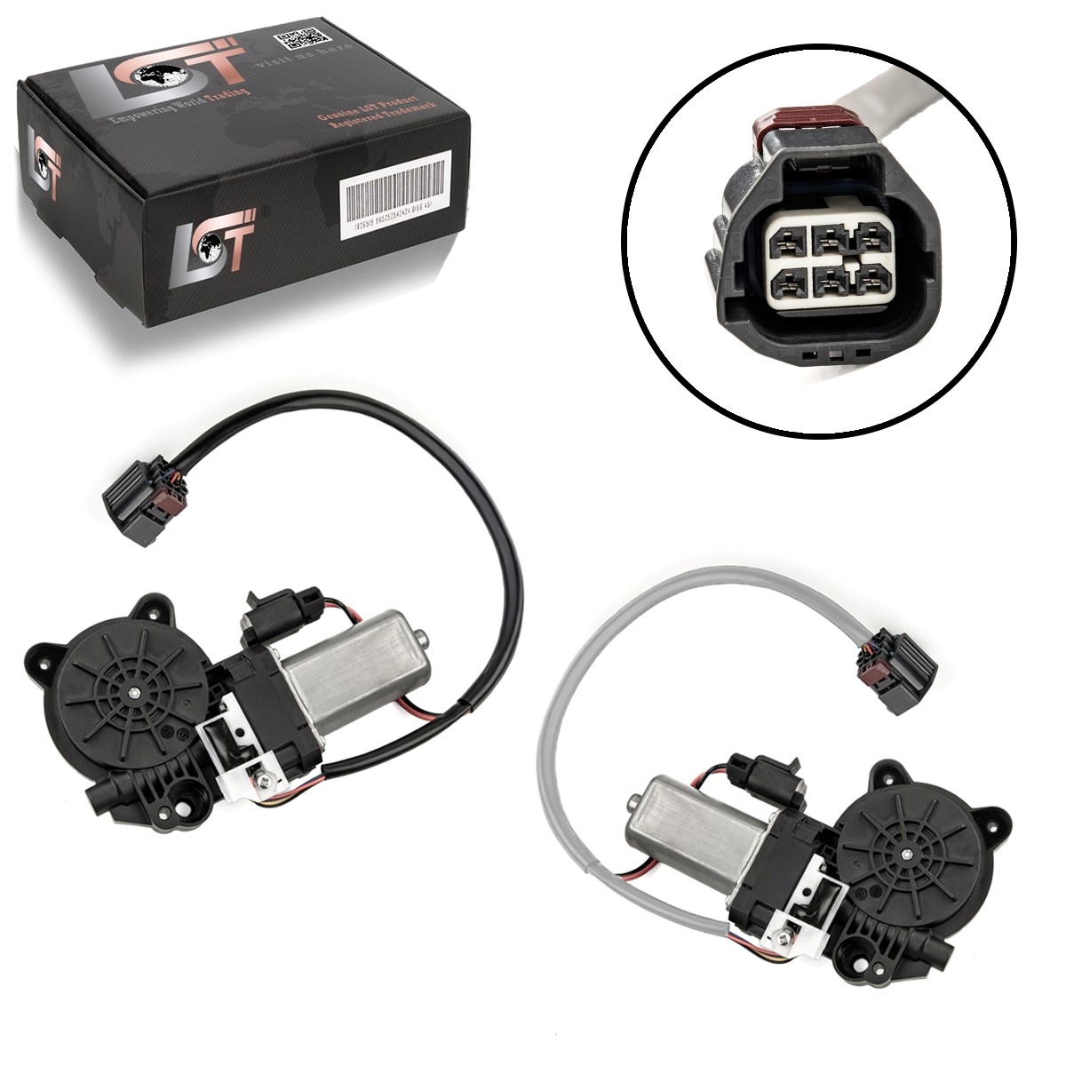 2X Window Lift Motor Front Left Right For Ford Focus MK2 II Cabriolet Coupe