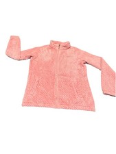 Columbia Fleece Jacket Full Zip Coral Pink Girls Size XL